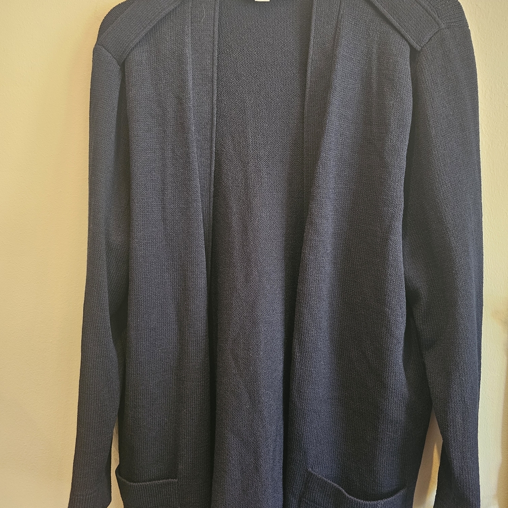St. John Collection Navy Cardigan Sweater